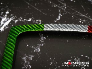 Alfa Romeo Stelvio Central Console Trim - Carbon Fiber - Center Tunnel Trim - Pre '20 - Red Candy - RHD